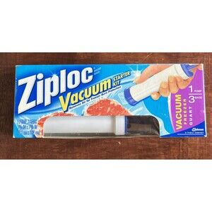 Ziploc Vacuum Starter Kit 1 Pump 3 Bags NEW SEALED